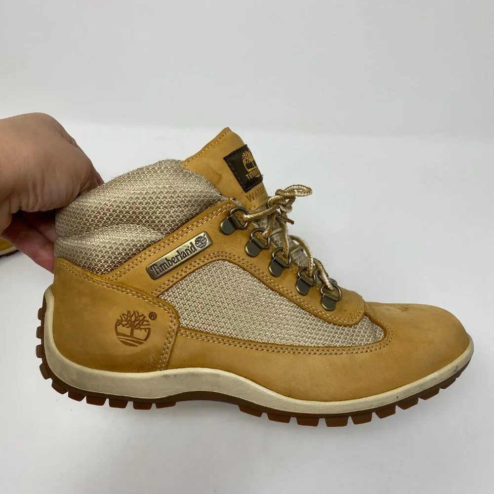 Timberland Waterproof Ankle Boots Hiking Outdoor Genuine Leather Shoes Size 8M